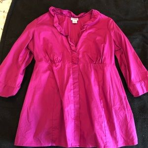 Pink maternity shirt